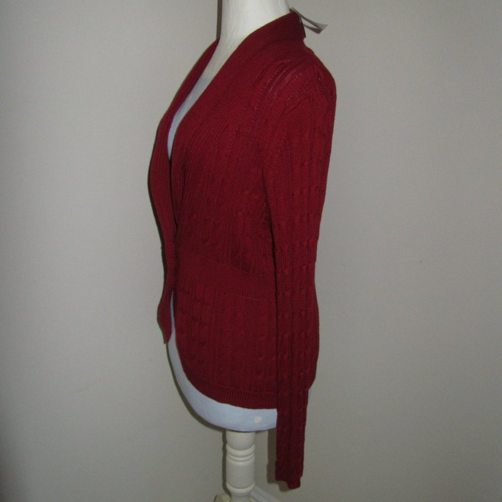 Women's Croft & Barrow Berry Wine Sweater Size Large NWT-$50.00 - Picture 5 of 7